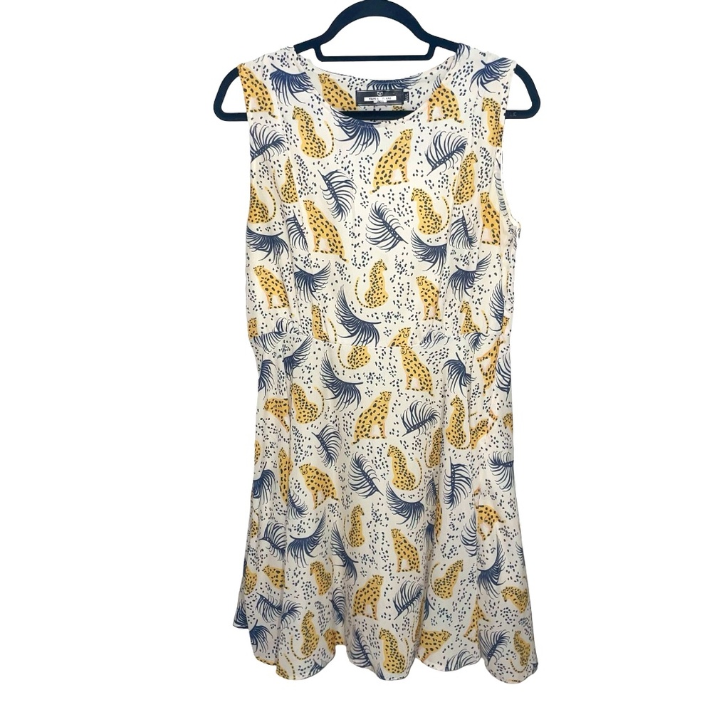 Paper Plane Women's Cheetah  Novelty London Dress Sz M/L